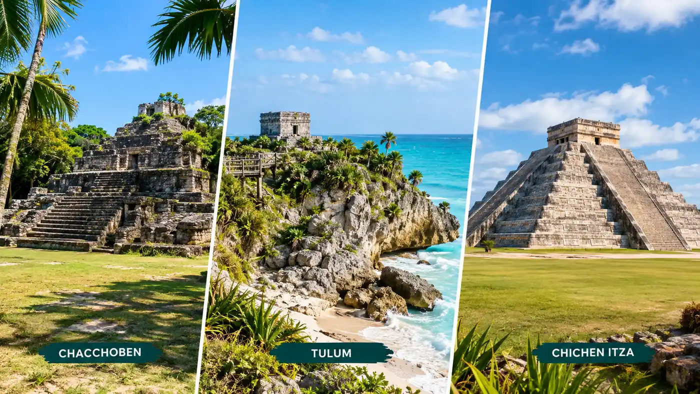 Chacchoben vs Tulum and Chichen Itza